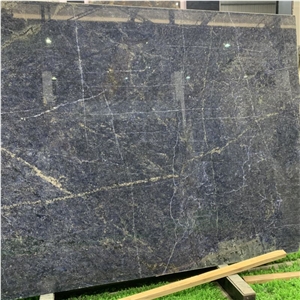Natural Blue Azul Bahia Granite Slab For Bathroom Wall Decor