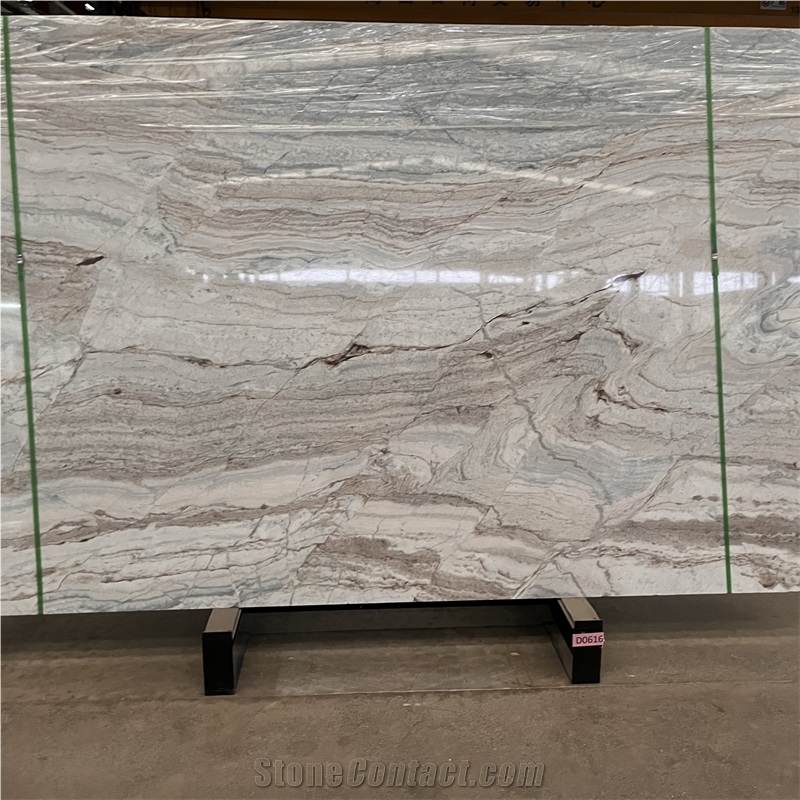 Natural India Palissandro White Marble Slabs For Wall Design