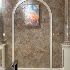 Natural Versailles Gold Marble Tile For Home Wall Decoration