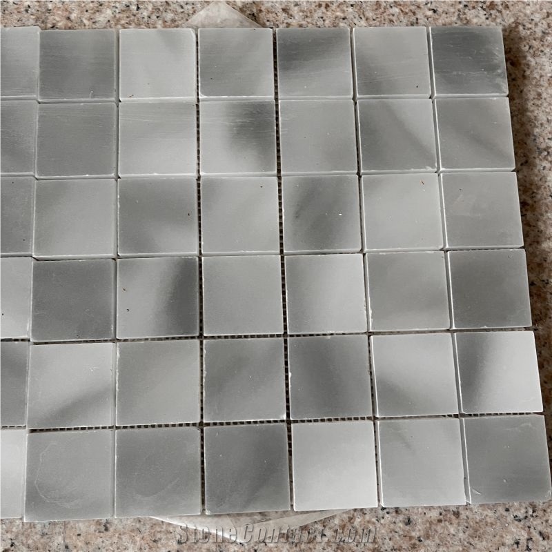 New Design Honed Grey Marble Mosaic Tile For Backsplash Wall