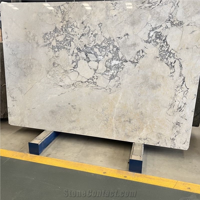 Oyster White Marble Slab Bathroom Floor Background Wall Tile from China