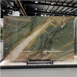 Polished Botanic Wave Quartzite Slabs For Home Decoration
