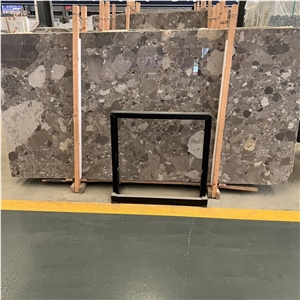 Polished Ceppo Grigio Conglomerate Slabs Floor Tiles