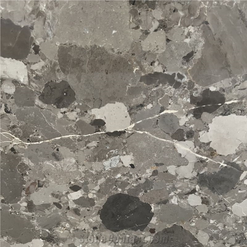 Polished Ceppo Grigio Conglomerate Slabs Floor Tiles