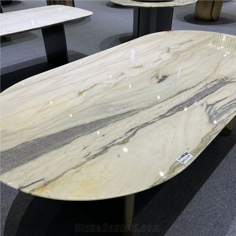 Polished Golden Quartzite Table Tops