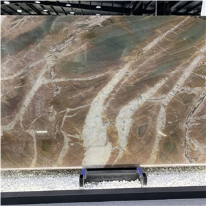 Polished Slabs Volupia Red Quartzite For Wall And Floor Tile