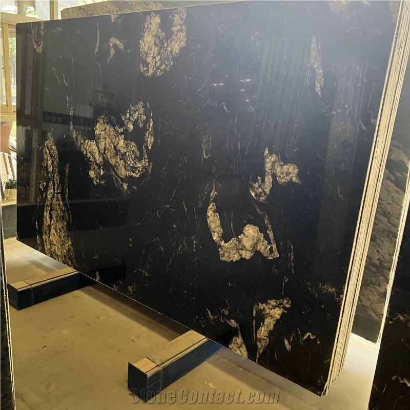 Polished Titanium Granite Slab&Tile For Home Interior Decor