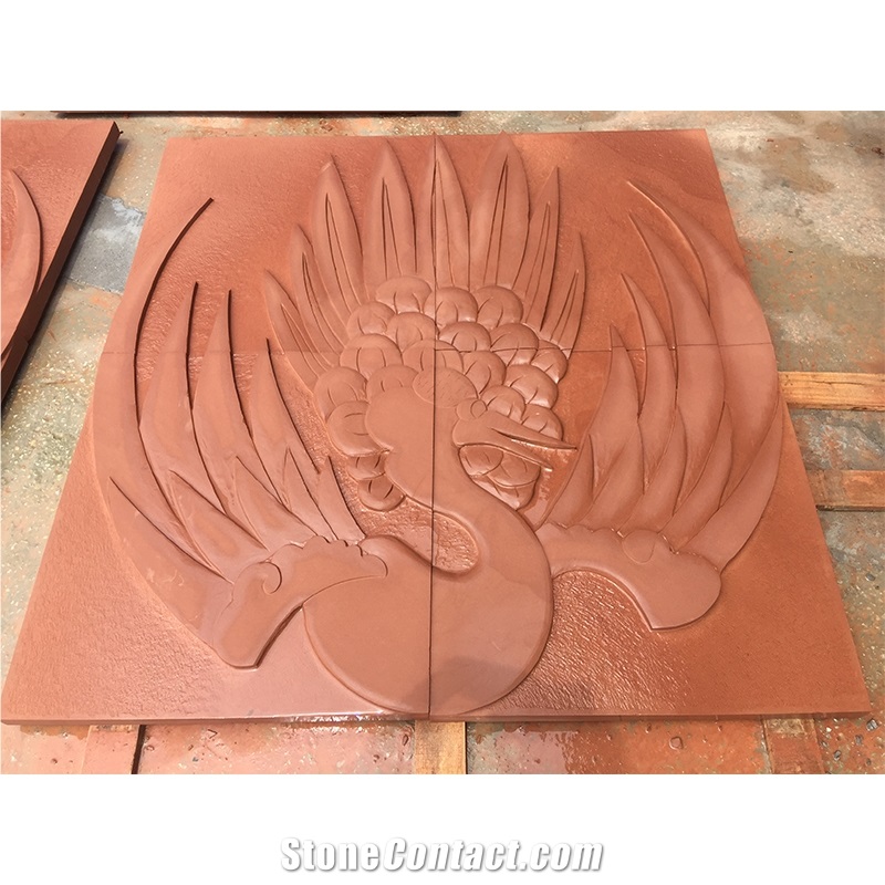 Red Sandstone For Exterior Wall Cladding