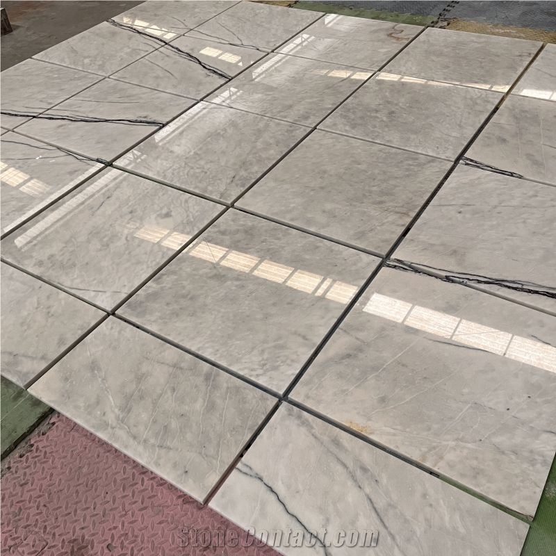 Wholesale Marble Tile With Black Veins For Home Walling
