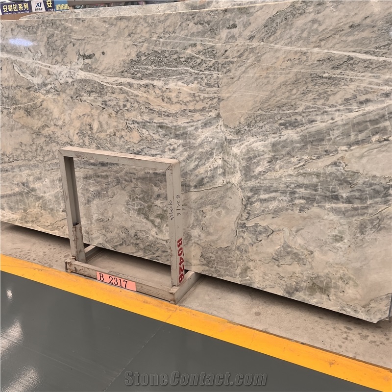 Wholesale Polished Amazonia Brown Marble Slab For Wall Tiles
