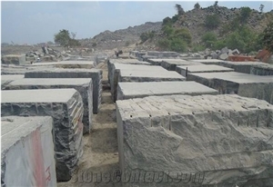 Black Galaxy Granite Blocks , Quarry  , India