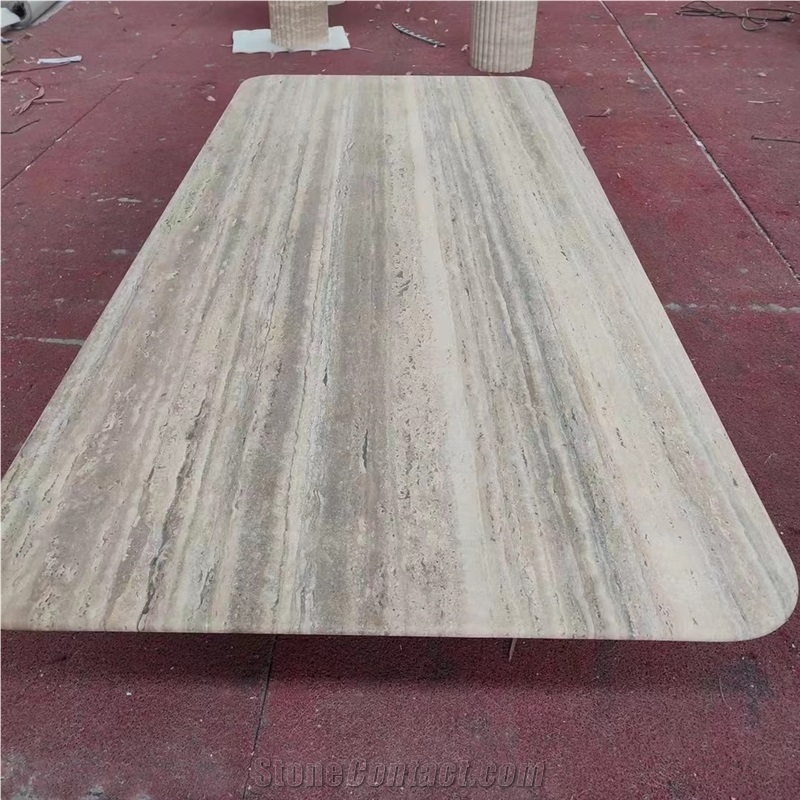Stone Restaurant Table Tops Blue Travertine Coffee Table Top