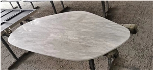 Stone Restaurant Table Tops Marble Carrara Dining Table Top