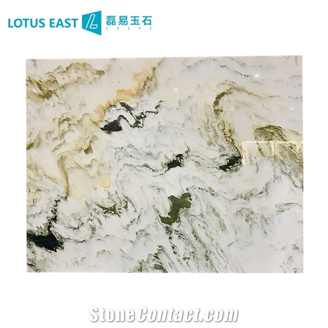 Good Quality Polished Landscape Painting Marble
