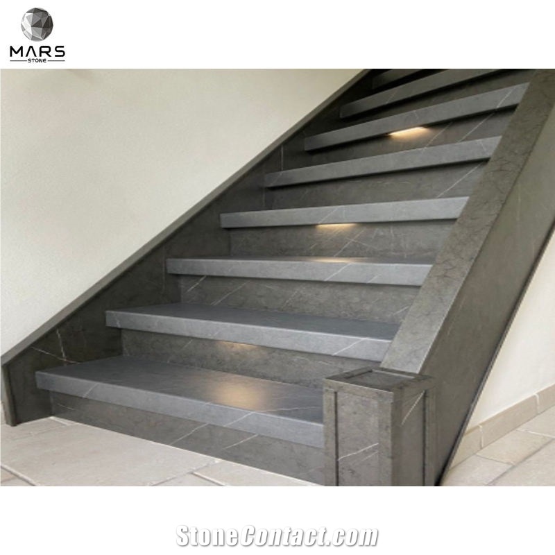2022 Hot Sales High Quality Bulgarian Grey Marble Stairs