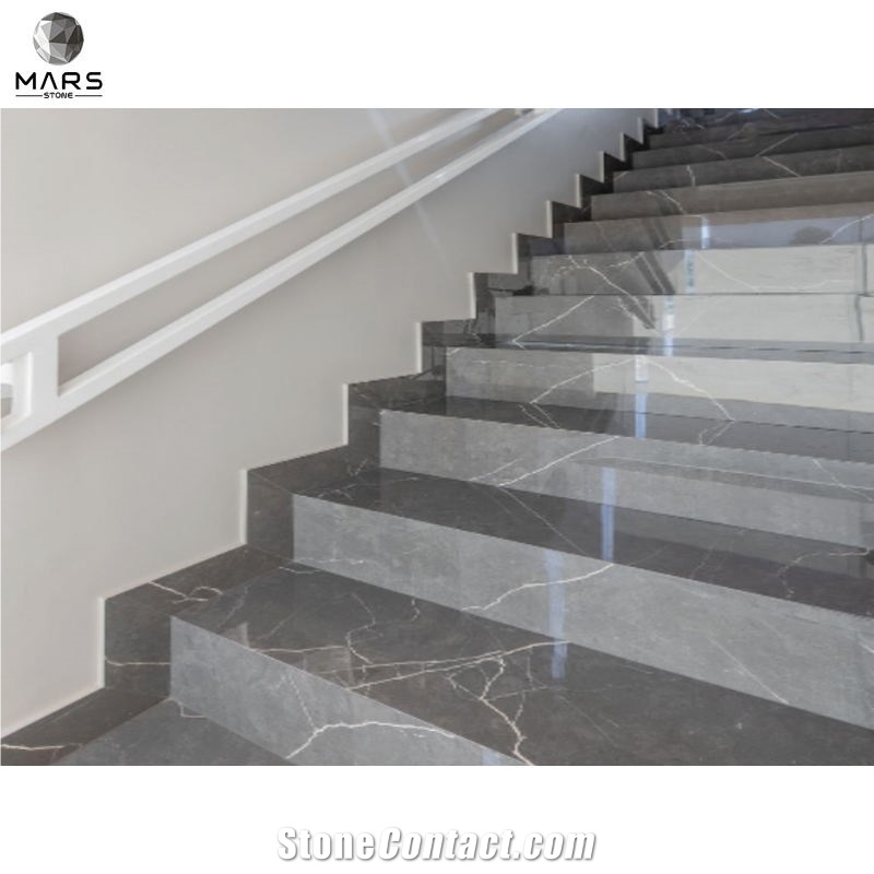 2022 Hot Sales High Quality Bulgarian Grey Marble Stairs