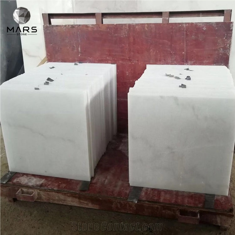 Chinese Carrara Guangxi White Marble Slab For Decoration