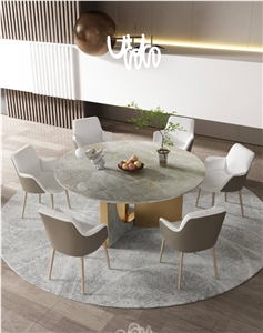Chinese Rankin Grey Marble Table Top