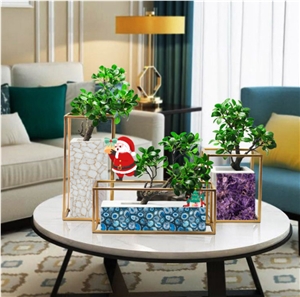 Interior Semiprecious Stone Vases