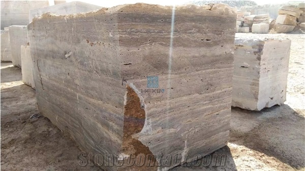 Iran Silver Travertine Polished Slabs, Tiles For Floor&Wall