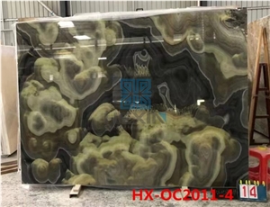 Turkey Bubble Onyx Black&Gold Slabs
