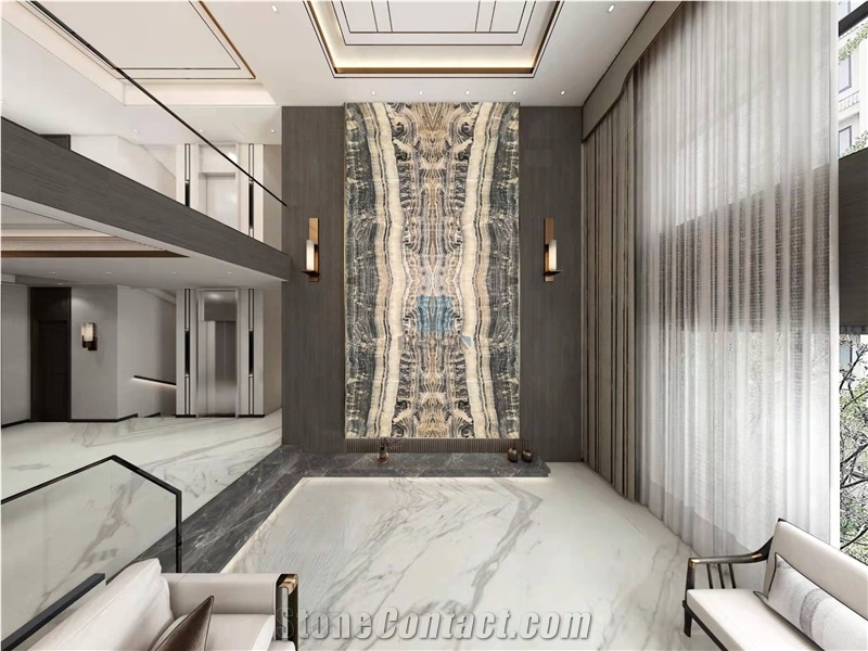 Turkey Silver Onyx Background Wall, Luxury Decoration