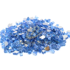 1/2 Inch Copper Reflective Tempered Fire Pit Glass