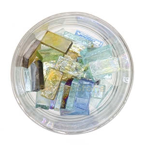 1×2 Rectangle Mosaic Glass Pieces