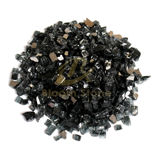 Black Fire Pit Glass Chips For Fire Pit