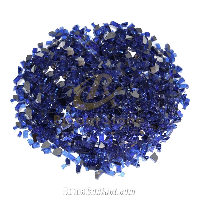 Cobalt Blue Fire Pit Glass Chips For Fire Pit