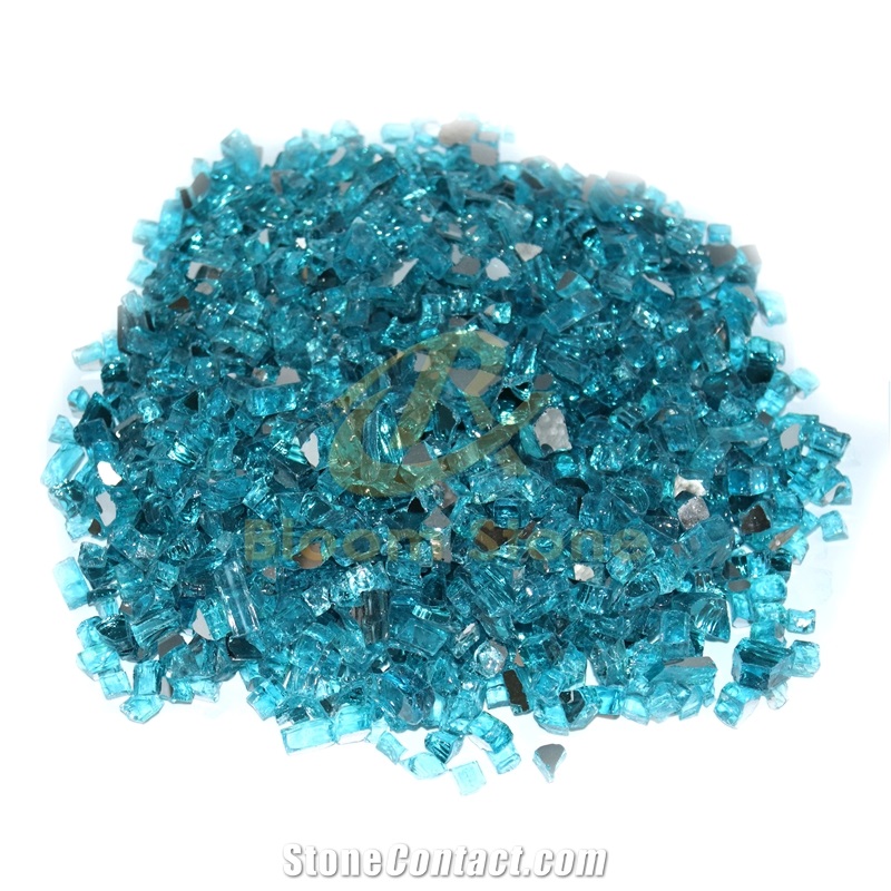 Ocean Blue Fire Pit Glass Chips For Fire Pit