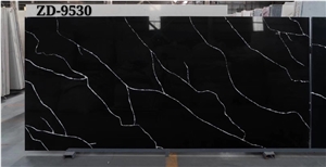 Calacatta Quartz Slab Glossy Surface