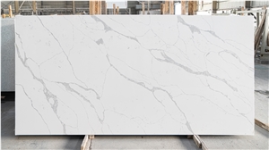 Great Sales Calacatta Model Z9077 White Background Grey Vein