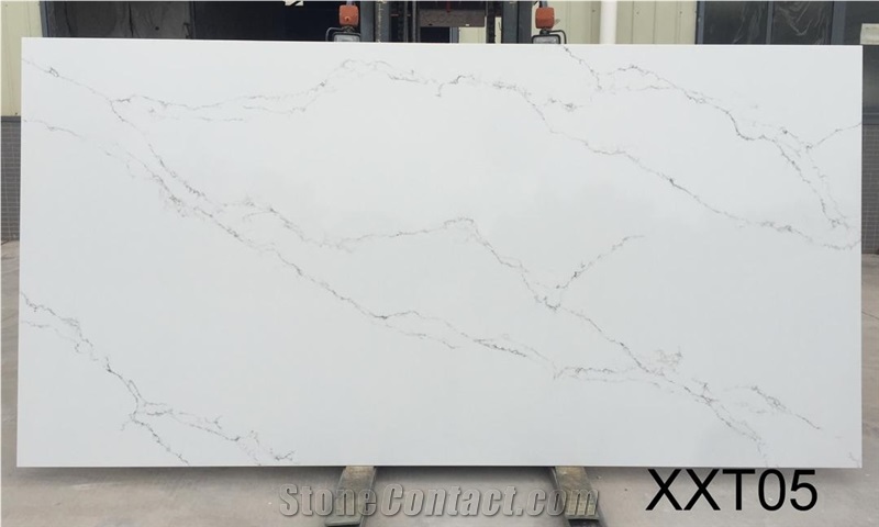 Hot Selling Products Calacatta White Color Quartz Slabs
