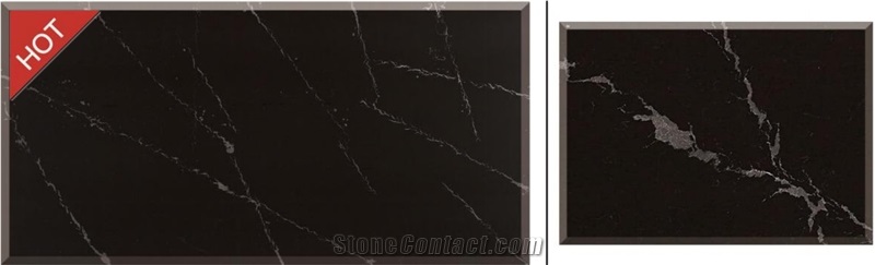 Nice And Beautiful Black Calacatta Quartz Stone Z014