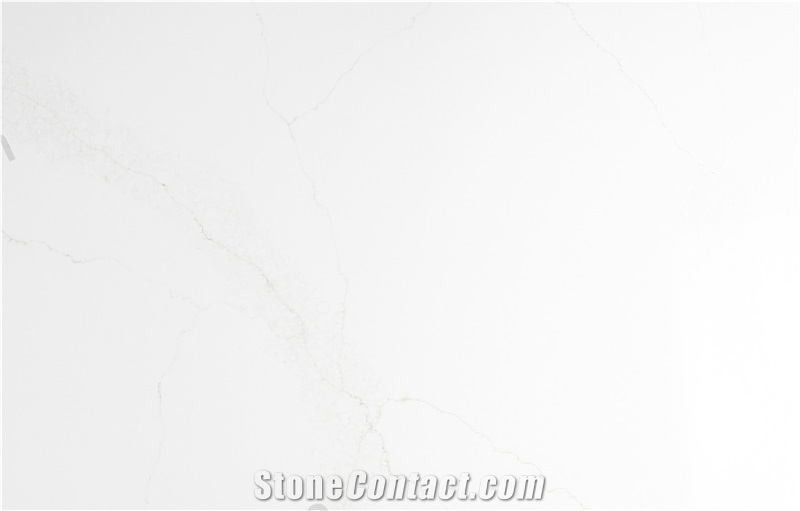 Quartz Calacatta Grey Veins White Color New Product