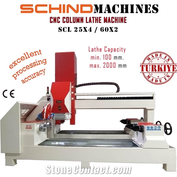 SCHIND SCL 25X4 / 60X2 CNC Column Lathe Machine