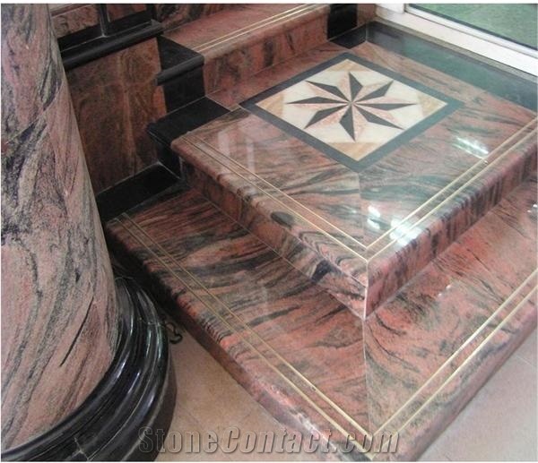 Cano Red/Chinese Multi Color Red Granite Tiles & Slabs