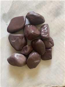 Yalova Bordo Tumbled Marble Pebble Stone