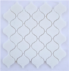 Thassos Marble Lantern Mosaic Tiles