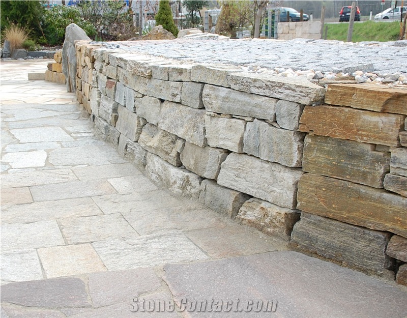 Stainz Grau Gneiss-Stainzer Hartgneis Dry Garden Wall Stone