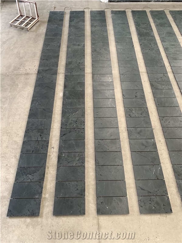 Negresco Quartzite Leather Tiles Brazil Infinity Black
