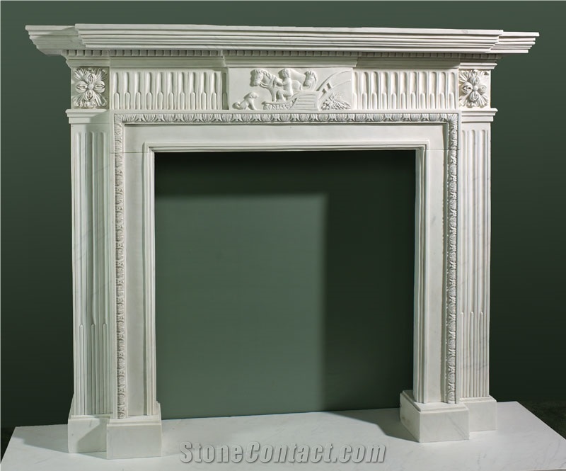 Artificial Stone Mantel Fireplace Carving Fireplace