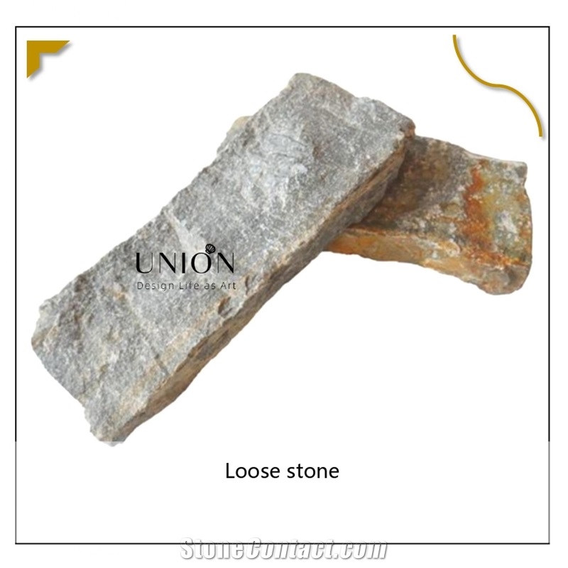UNION DECO Blue Quartzite Natural Stone Strip Loose Stone