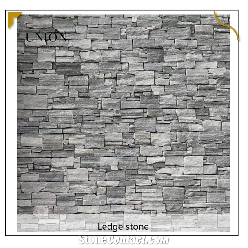 UNION DECO Cloudy Grey Culture Stone Natural Split Face Tile