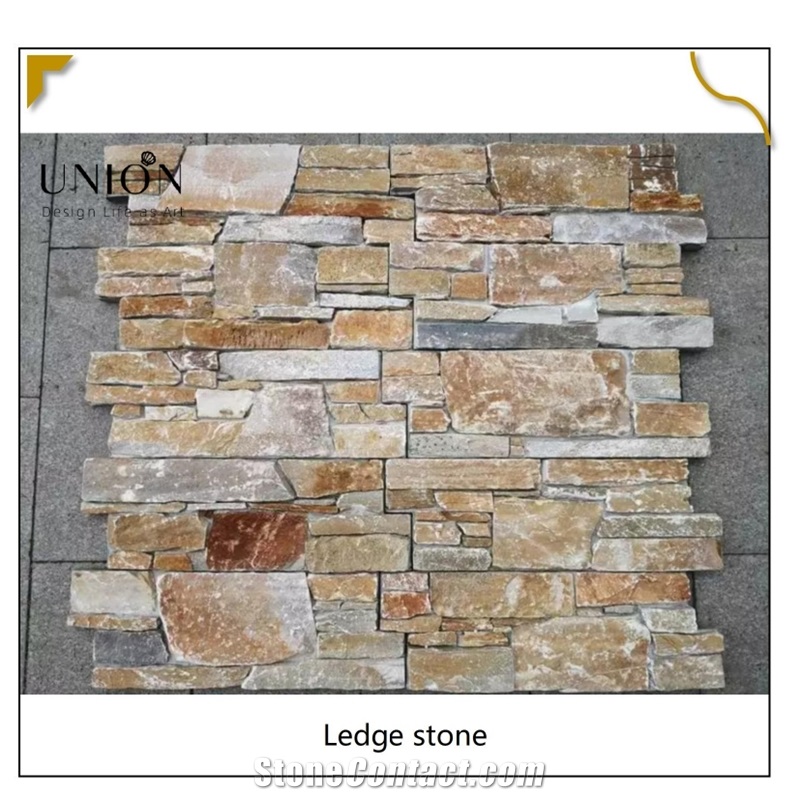 UNION DECO Decorative Slate Wall Cladding Stone Ledger Panel