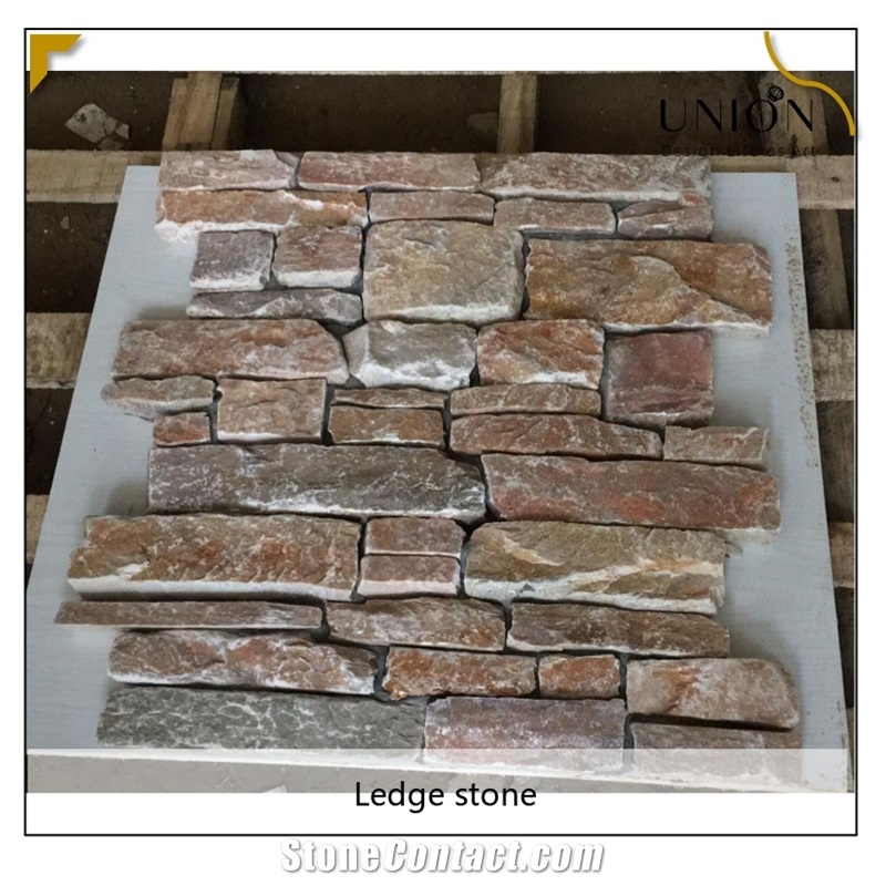UNION DECO Decorative Slate Wall Cladding Stone Ledger Panel