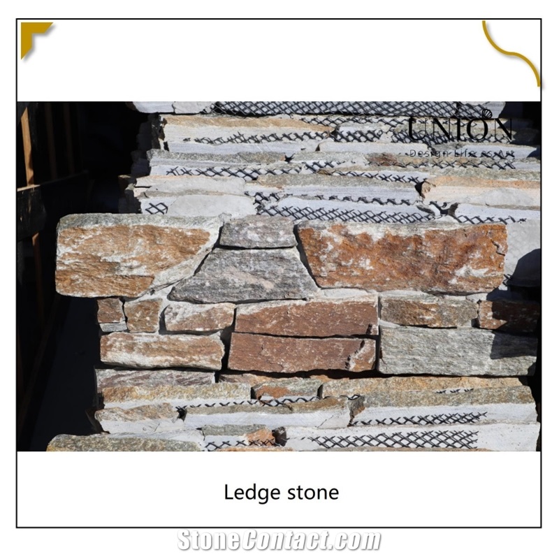 UNION DECO Granite Z Shape Wall Cladding Stone Ledger Panel