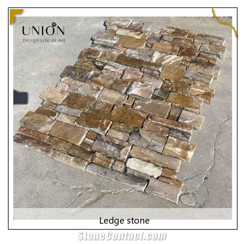 UNION DECO Natural Slate Stacked Stone Wall Cladding Stone