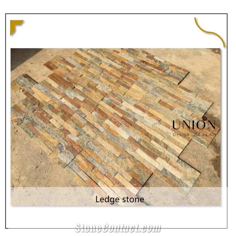 UNION DECO Rusty Quartzite Natural Stone Panel Wall Cladding